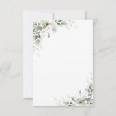 Eucalyptus Gold Floral Greenery Wedding Carte RSVP (Dos)