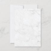 Eucalyptus Gold Foil Lijst Marble Wedding Kaart (Achterkant)