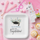 Eucalyptus Gold Gefeliciteerd Graduation Party Papieren Bordje (Feest)