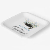 Eucalyptus Gold Gefeliciteerd Graduation Party Papieren Bordje (Gebogen)