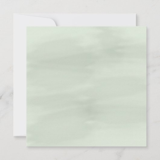 Eucalyptus Gold Geometric Weddenschap Uitnodiging (Achterkant)