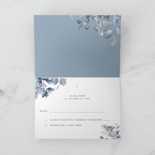 Eucalyptus Gold Glitter Code 01 - RSVP 1 (Binnen)