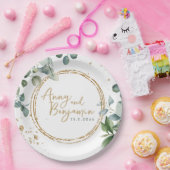 Eucalyptus Gold Glitter - Green Wedding bord 2 (Feest)