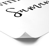 Eucalyptus Gold Let's have Tea with Bride Wedding Poster (Hoek)