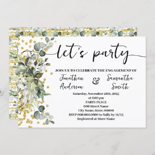 Eucalyptus Gold Let's Party Verloving Kaart