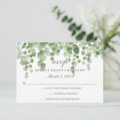 Eucalyptus Gold Parties scintillant RSVP (Debout devant)