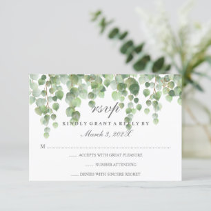 Eucalyptus Gold Parties scintillant RSVP