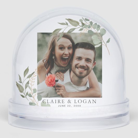 Eucalyptus Gold Sage Vert Mariage Couple (Avant)