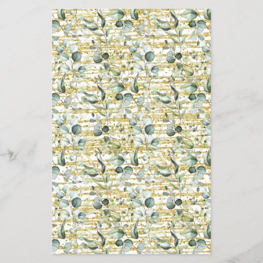 Eucalyptus Gold Waar waren ze douchen spel Kaart (Achterkant)