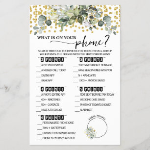 Eucalyptus Gold Wat is er op de telefoon Douche Ga Flyer