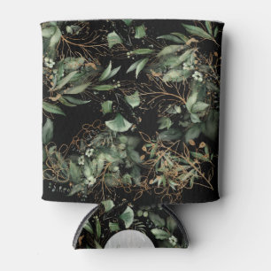 Eucalyptus Golden Boho Elegant Onyx Zwart Bruiloft Blikjeskoeler