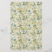 Eucalyptus Goud Advies voor Paar Douche kaart (Achterkant)