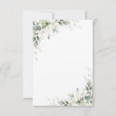 Eucalyptus Goud Bloemen Bruiloft Dank u Kaarten (Achterkant)