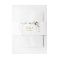 Eucalyptus Goud Geometrische Bruiloft Uitnodiging