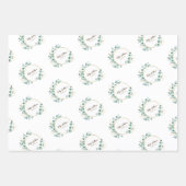 Eucalyptus goudcirkel logo inpakpapier vel (Voorkant 2)