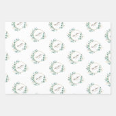 Eucalyptus goudcirkel logo inpakpapier vel (Voorkant)