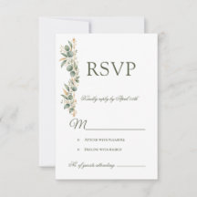 Eucalyptus Gouden Frame RSVP
