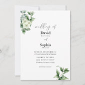 Eucalyptus Grace Faire-part de mariage (Devant)