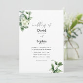 Eucalyptus Grace Faire-part de mariage (Debout devant)