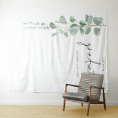 Eucalyptus Grad Naam Afstudeerfoto Achtergrond Wandkleed (In Situ (horizontaal))