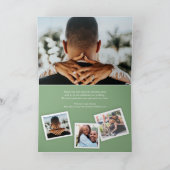 Eucalyptus green art bruiloft bedankt kaart (Binnen)