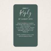 Eucalyptus Green B Site Mariage QR Code RSVP (Dos)
