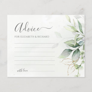 Eucalyptus Green Botanical Mariage carte conseil
