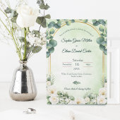 Eucalyptus Green Botanical Wedding Invitation