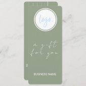 EUCALYPTUS GREEN BUSINESS LOGO CADEAUBON (Voorkant / Achterkant)