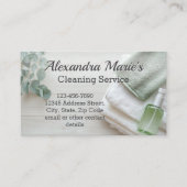 Eucalyptus Green Cleaning Service Huishouding Visitekaartje (Voorkant)