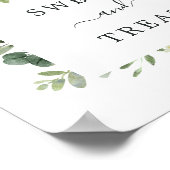 Eucalyptus Green Foliage Dessert Table Sign Poster (Hoek)