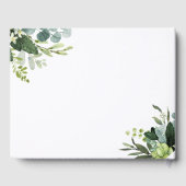 Eucalyptus Green Foliage Mariage Livre d'or (Verso)