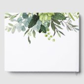 Eucalyptus Green Foliage Mariage Livre d'or (Verso)