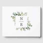 Eucalyptus Green Foliage Mariage Livre d'or (Verso)