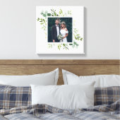 Eucalyptus Green Foliage Weddenschap Fotoplein Canvas Afdruk (Insitu (Slaapkamer))