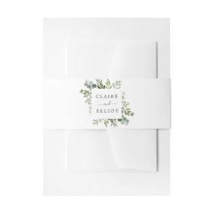 Eucalyptus Green Foliage Weddenschap Uitnodigingen Wikkel
