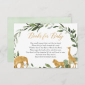 Eucalyptus green gold book request insert informatiekaartje (Voorkant / Achterkant)