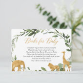 Eucalyptus green gold book request insert informatiekaartje (Staand voorkant)