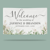 Eucalyptus Green Gold Weduwen Welkom Spandoek