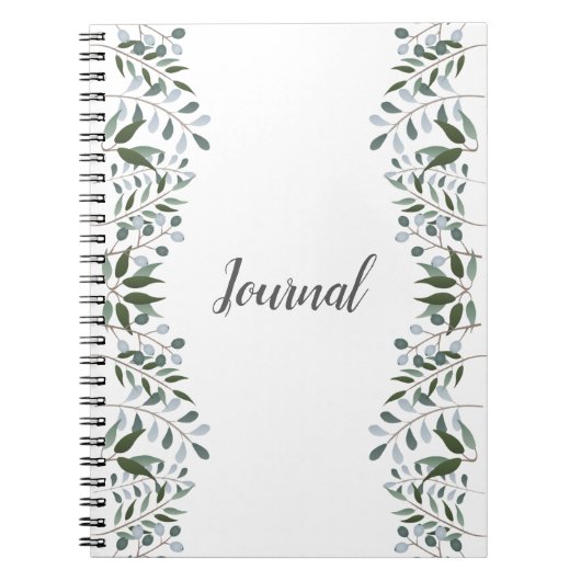Eucalyptus Green Journal Floral (Devant)