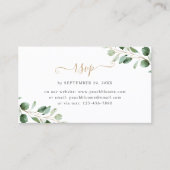 Eucalyptus Green Mariage en ligne Cartes RSVP (Devant)