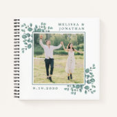 Eucalyptus Greenery - Aangepast fotobudget bruilof Notitieboek (Voorkant)