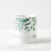 Eucalyptus Greenery - Aangepaste naam Koffiemok (Center)