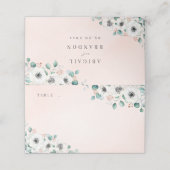 Eucalyptus Greenery anemone florale rustige bruilo (Buitenkant ongevouwen)