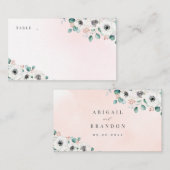 Eucalyptus Greenery anemone florale rustige bruilo Plaatskaartje (Voorkant / Achterkant)