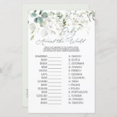 Eucalyptus Greenery Baby over het wereldspel (Voorkant / Achterkant)