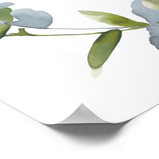 Eucalyptus Greenery Baby shower Welkomstteken Poster (Hoek)