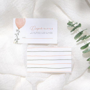 Eucalyptus Greenery Ballon Diaper Raffle 2 Informatiekaartje