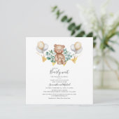 Eucalyptus Greenery Beer Baby shower Succulent Kaart (Staand voorkant)