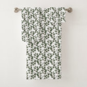 Eucalyptus Greenery Botanical Bath Towel Set Bad Handdoek (Insitu)